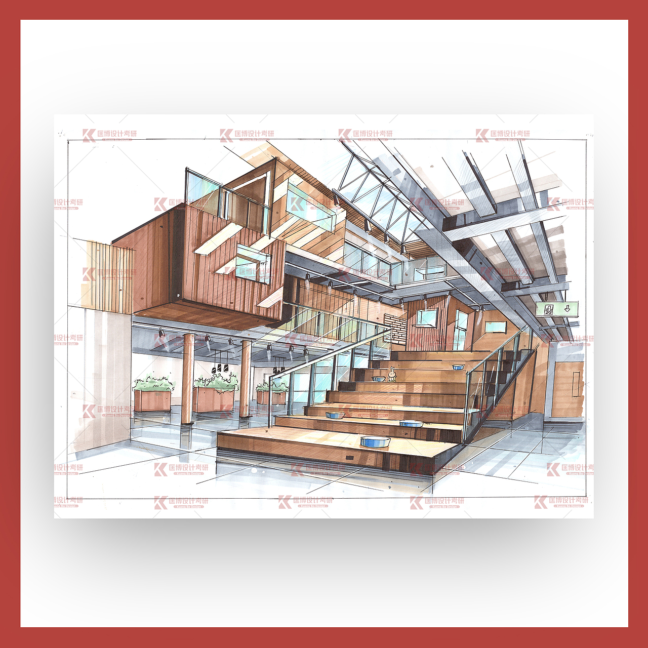 室内设计考研手绘｜部分学员优秀作品