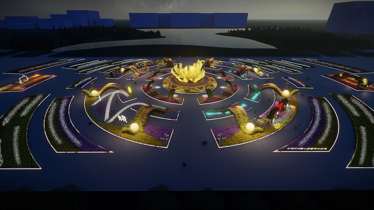 夜景的展示会更贴合灿烂星河的主题,达到群星汇聚的效果;