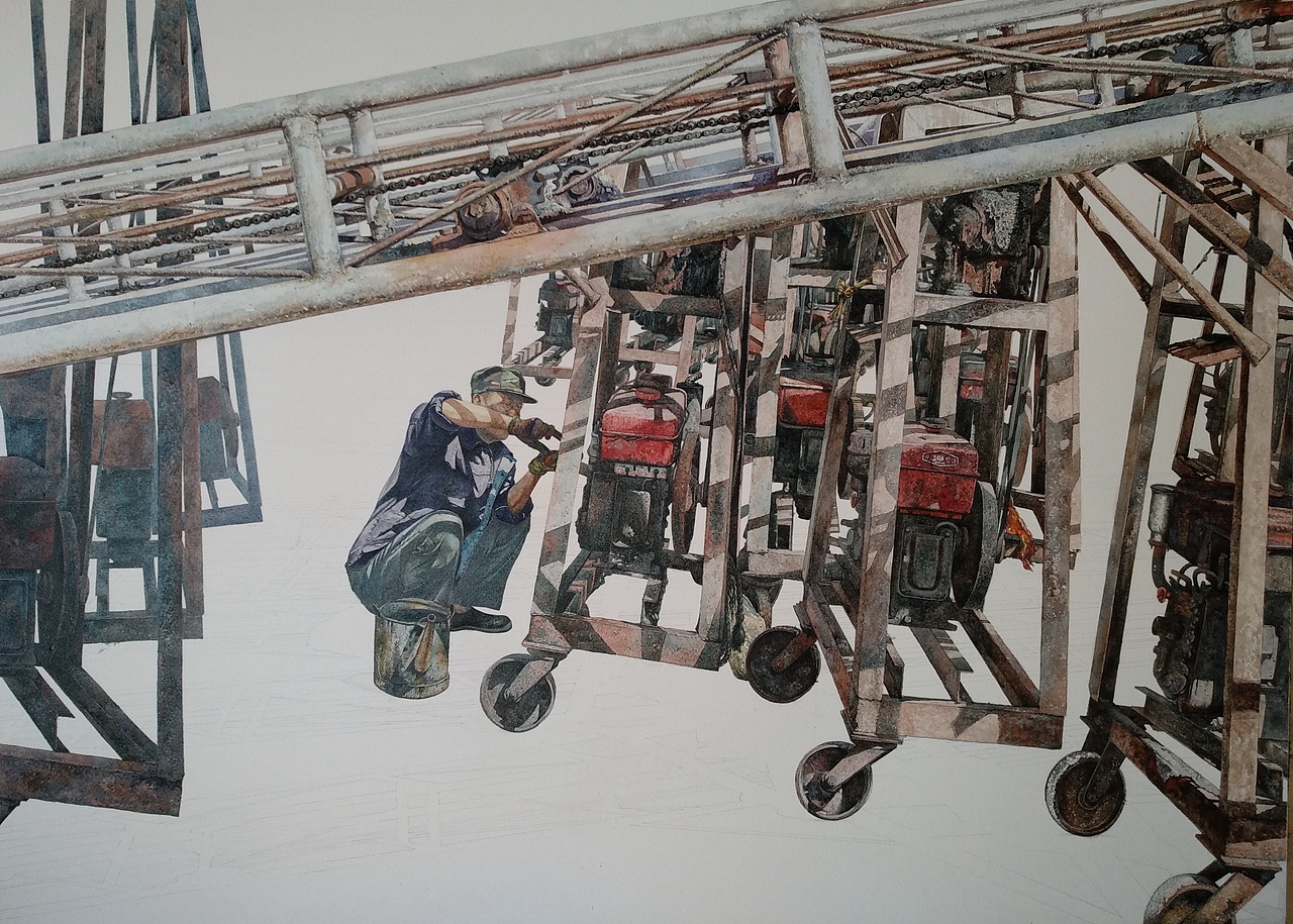 水彩画 《工作中的人系列——正午阳光》 全开（图ZMzE5NDI5NjQw） - 绘画 - 站酷设计师画犟原创素材 - 站酷ZCOOL