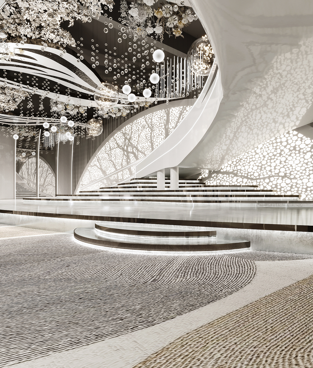 婚礼现场效果图表现（图ZMzAxNDU3NDQ4） - 酒店餐饮设计 - 站酷设计师卓尚表现设计原创素材 - 站酷ZCOOL