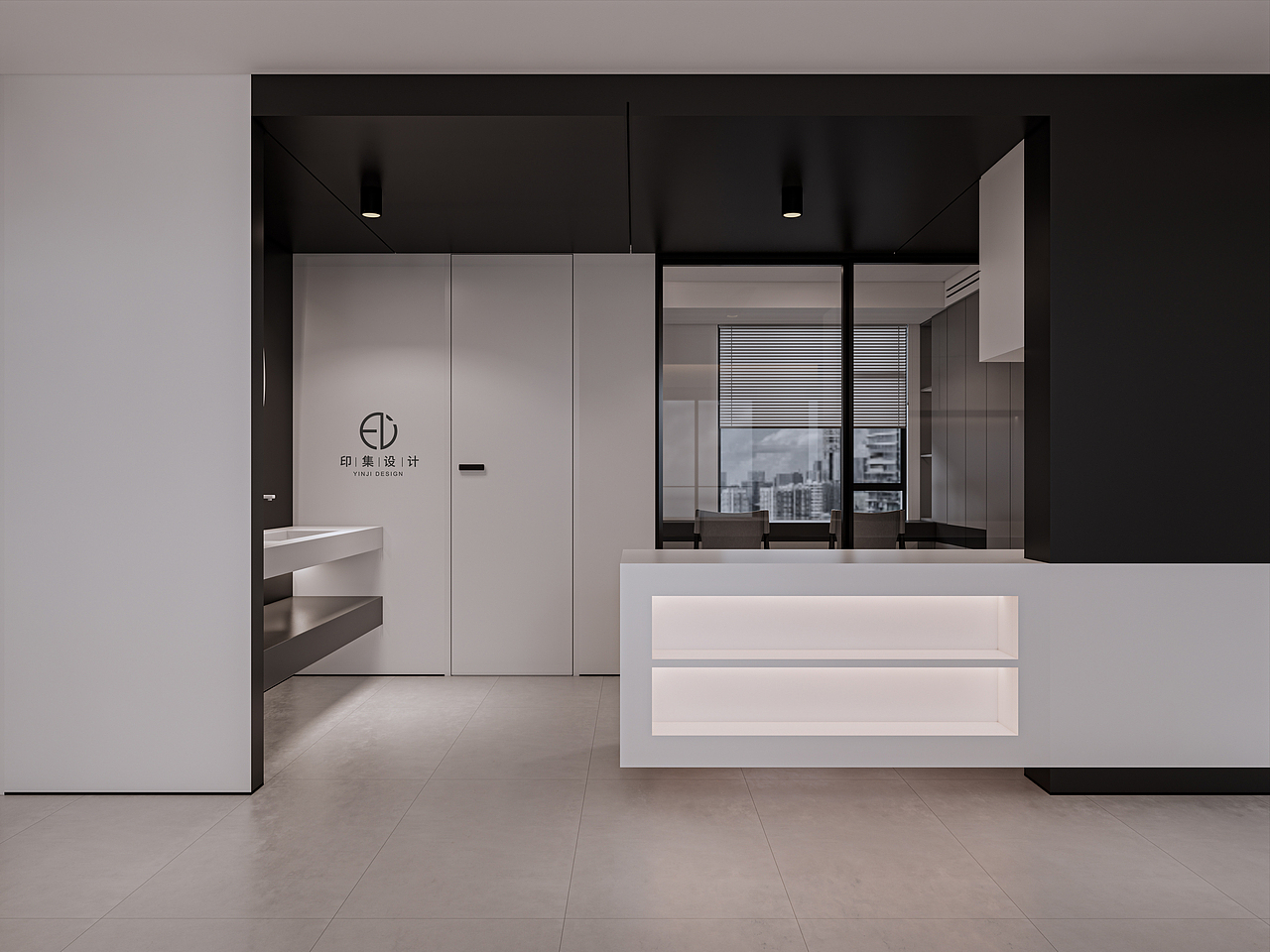 160㎡ 极简黑白灰，凡而不俗，构筑自由（图ZMzMxMjA2MDUy） - 家装设计 - 站酷设计师印集装饰设计原创素材 - 站酷ZCOOL