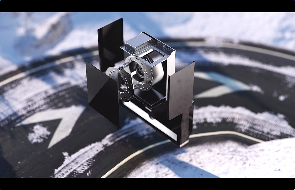 SUPOR苏泊尔顶侧双吸超薄油烟机三维CG动画视频