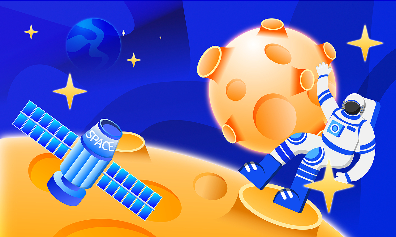 航天日矢量插画（图ZMzAxMTE5ODg0） - 商业插画 - 站酷设计师二那原创素材 - 站酷ZCOOL
