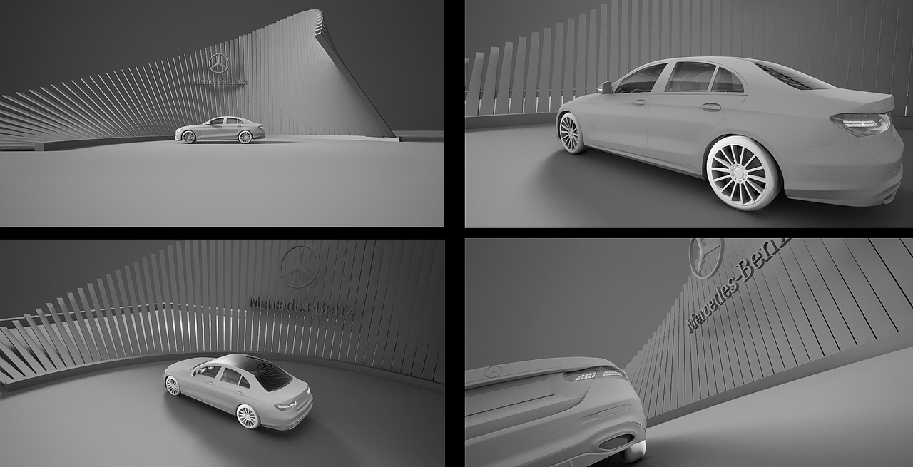 Mercedes Benz E-Class_汽车CGI_几何场景篇（图ZMzM3MTEyNTc2） - 机械/交通 - 站酷设计师易乘风原创素材 - 站酷ZCOOL