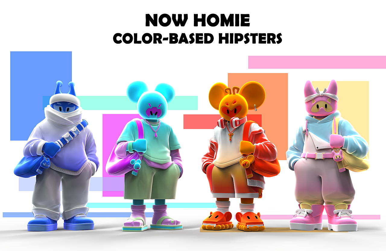 【NOW HOMIE】原创 潮流 卡通形象 音乐IP IP全案设计（图ZMzY3ODMxOTU2） - IP形象 - 站酷设计师WEONE十分为一原创素材 - 站酷ZCOOL