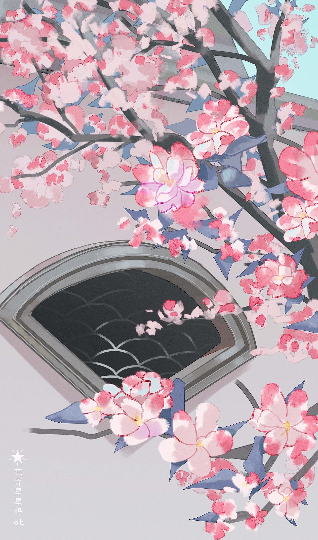畫張春天的壁紙（圖ZMzY0MjAxMDQ0） - 創(chuàng)作習作 - 站酷設(shè)計師在等星星嗎oh原創(chuàng)素材 - 站酷ZCOOL