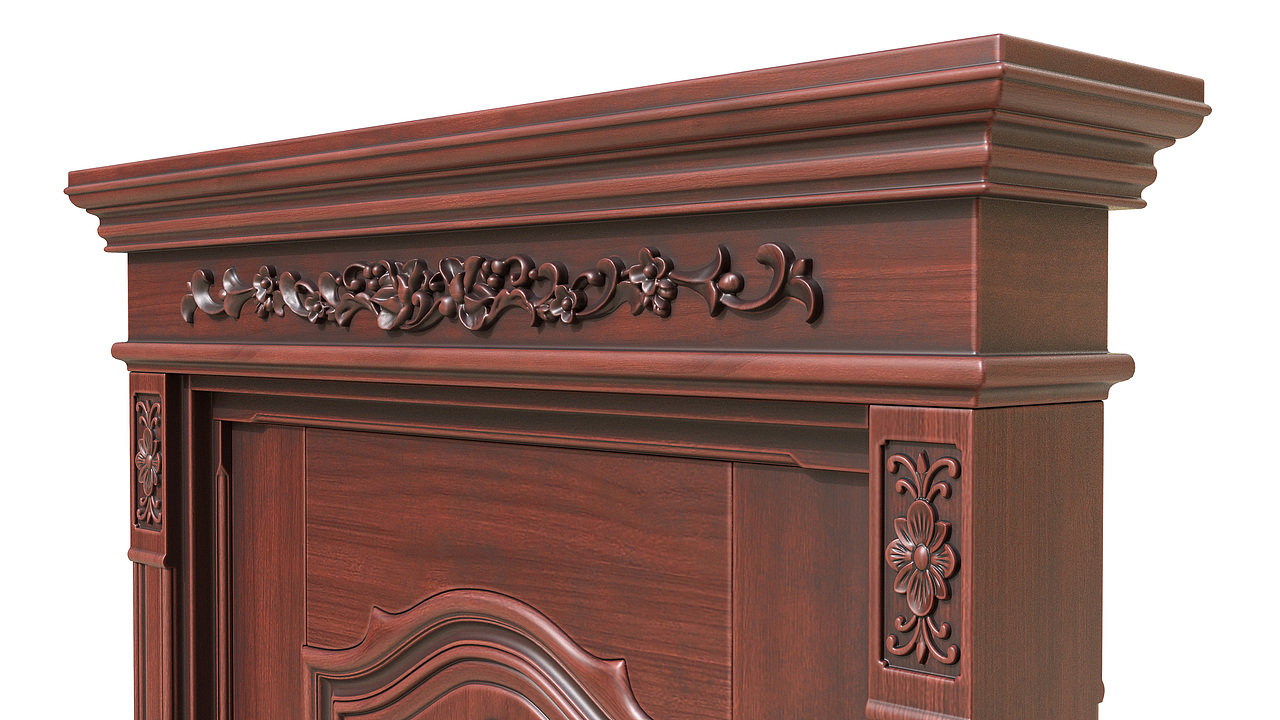 №332雕花木门建模渲染教程（图ZMzA4MzIyMDg0） - 生活用品 - 站酷设计师古色谷香原创素材 - 站酷ZCOOL