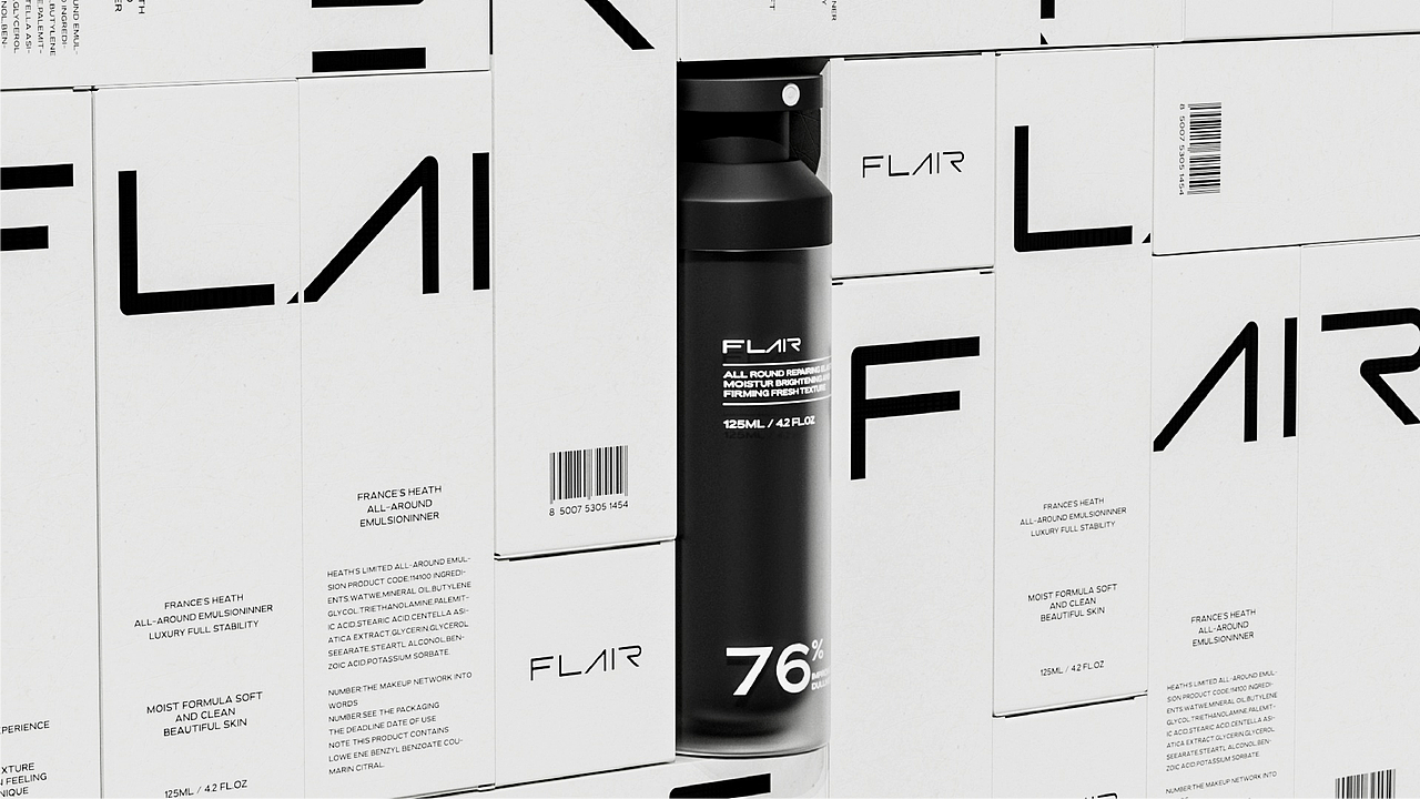 FLAIR极简护肤品牌全案×拾步（图ZMzEwMDAwNDMy） - 品牌 - 站酷设计师拾步原创素材 - 站酷ZCOOL