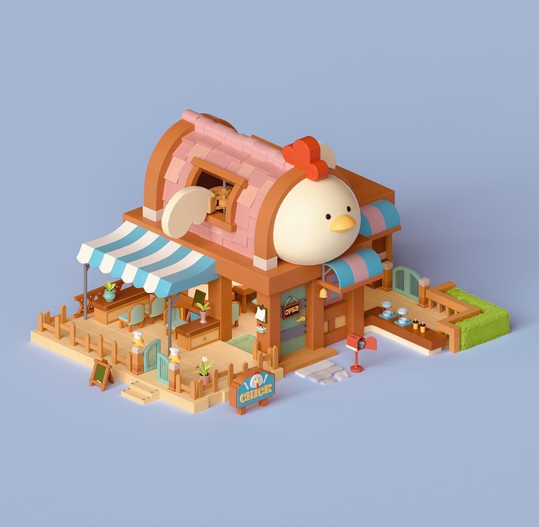 C4D零基础第七期学员作品——NiaoNiao的C4D课堂（上)