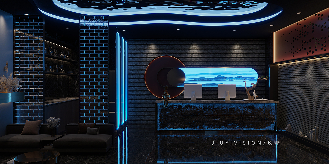 杭州足浴会所 | JIU YI VISION | 玖 壹 效 果 表 现（图ZMzE0NTAyNTE2） - 商业空间设计 - 站酷设计师玖壹空间原创素材 - 站酷ZCOOL