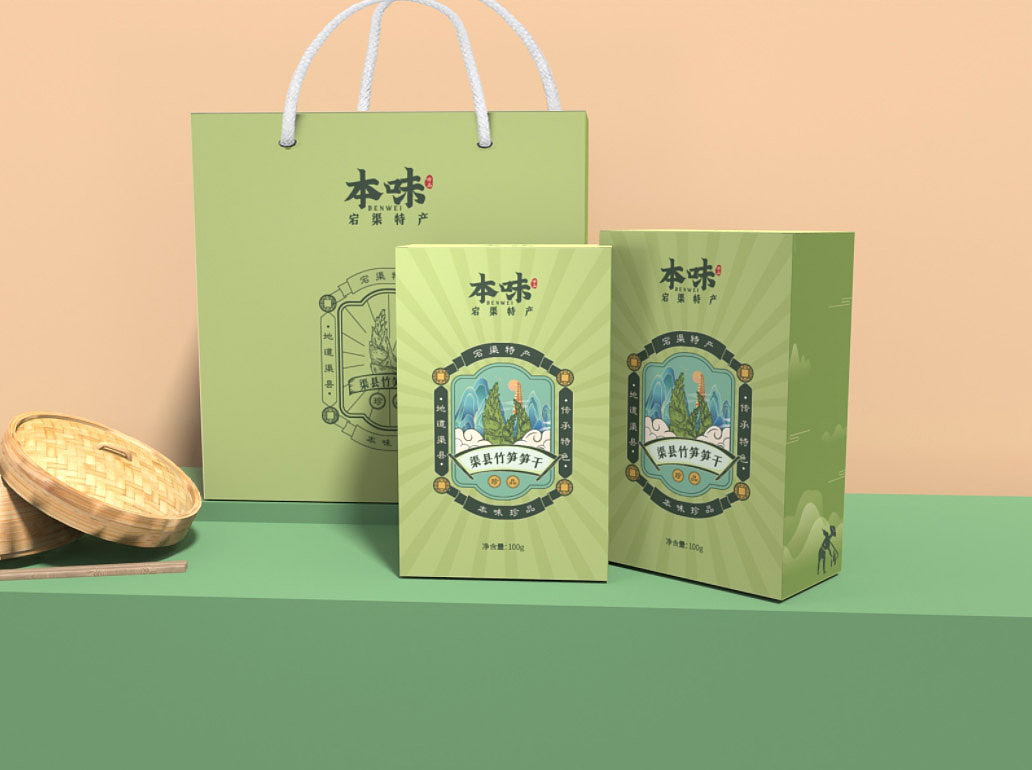 宕渠特产包装 农产品包装