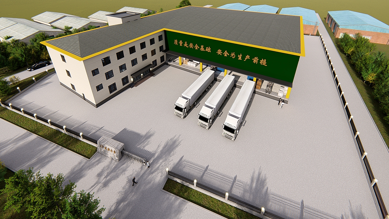 厂区建筑效果图（图ZMzA3OTEzMzEy） - 场景 - 站酷设计师鑫佰汇广告设计原创素材 - 站酷ZCOOL