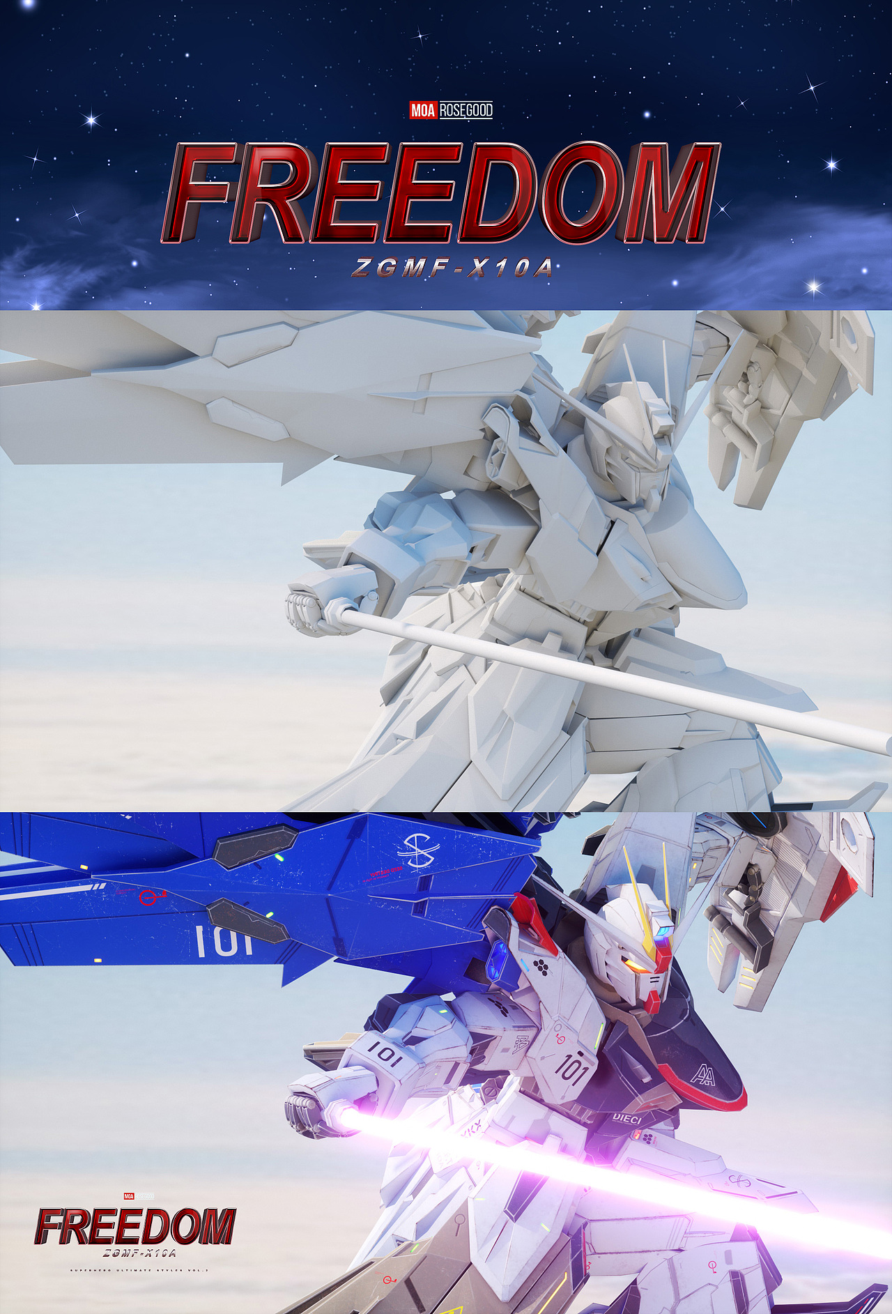 高达对决（00Q全刃式vs自由）（图ZMzEzMzU5MjEy） - 动画/影视 - 站酷设计师浒先生原创素材 - 站酷ZCOOL