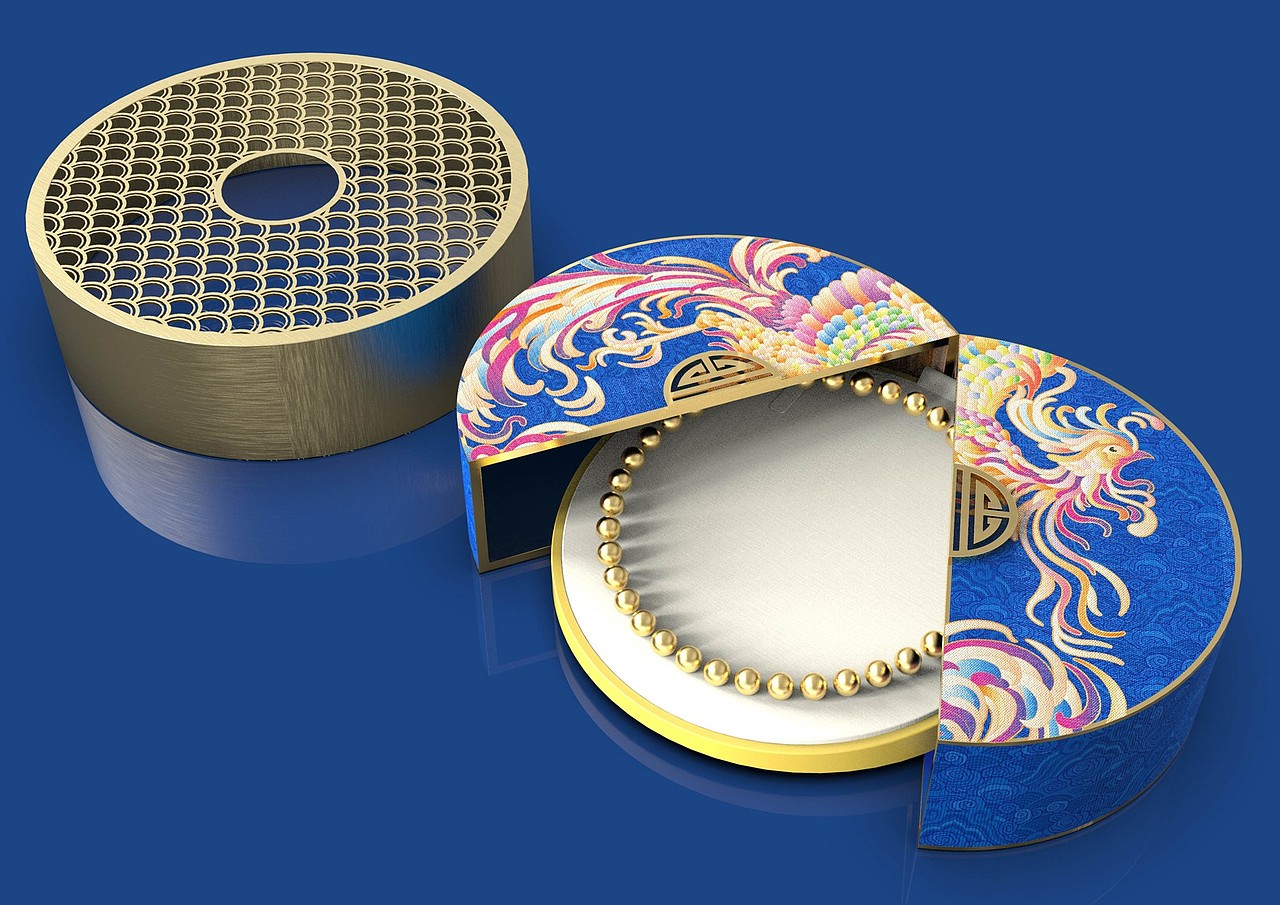 中式首饰盒设计