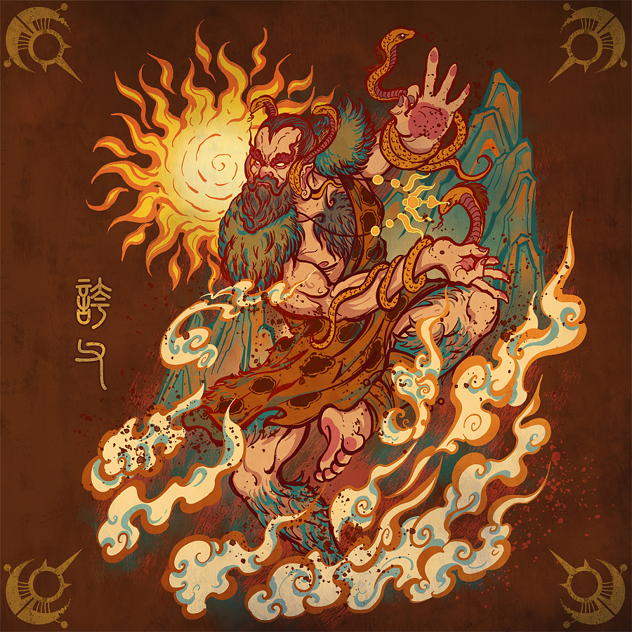 「山海异兽录」—— 产品项目图（图ZMzEyODI1OTA0） - 商业插画 - 站酷设计师椿树工作室原创素材 - 站酷ZCOOL