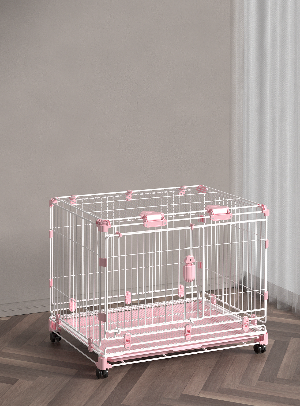 宠物用品 c4doc渲染 狗笼渲染