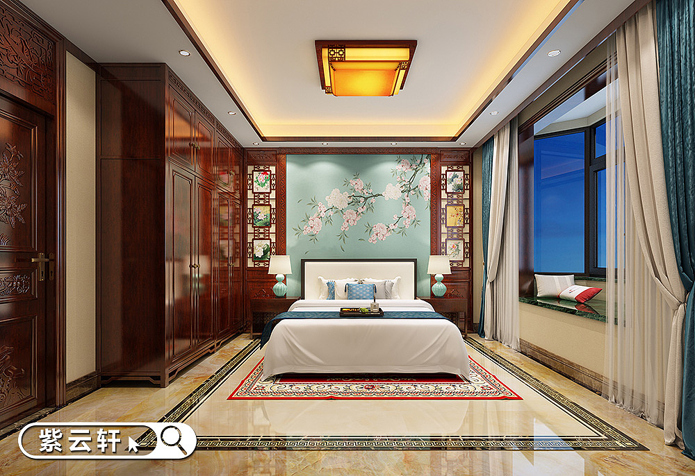 甘肃中式风格别墅传统装饰下的古朴灵韵（图ZMzM0ODYzOTMy） - 家装设计 - 站酷设计师紫云轩中式原创素材 - 站酷ZCOOL