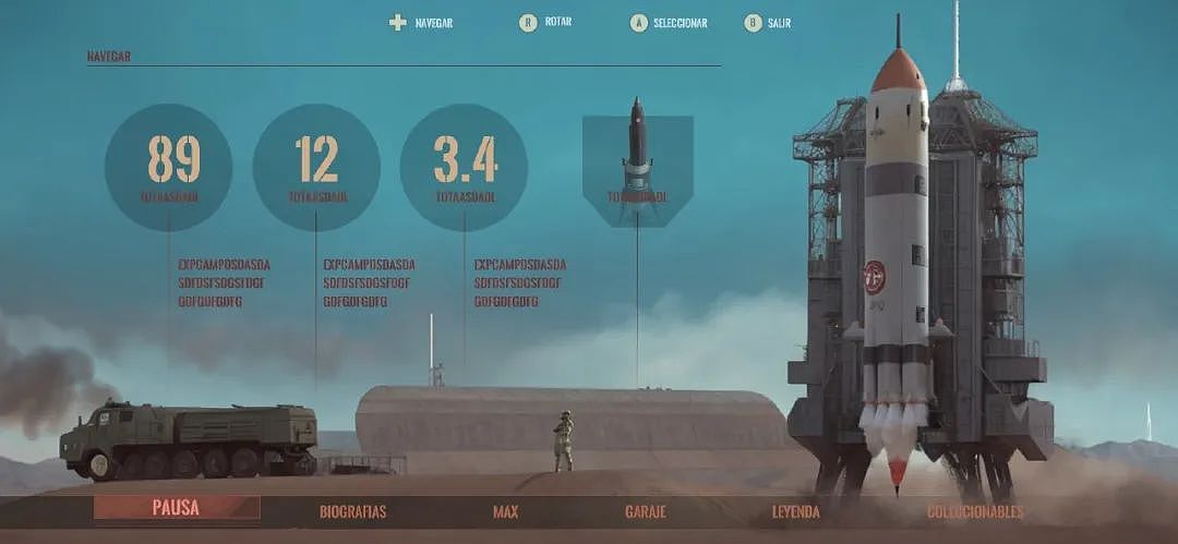 火箭发射界面,主打一个数据流