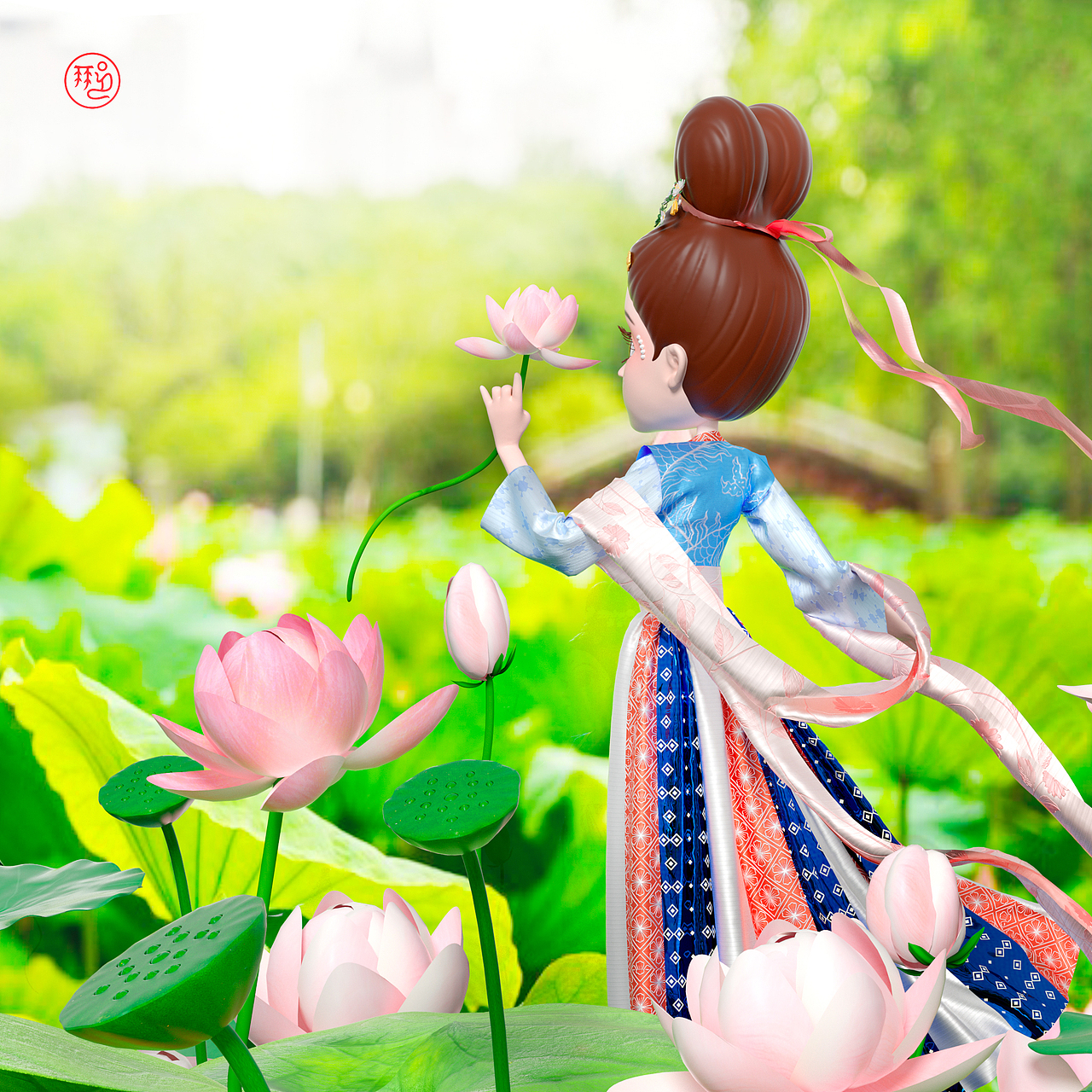 汉梦录系列古风卡通IP形象——梦回千年