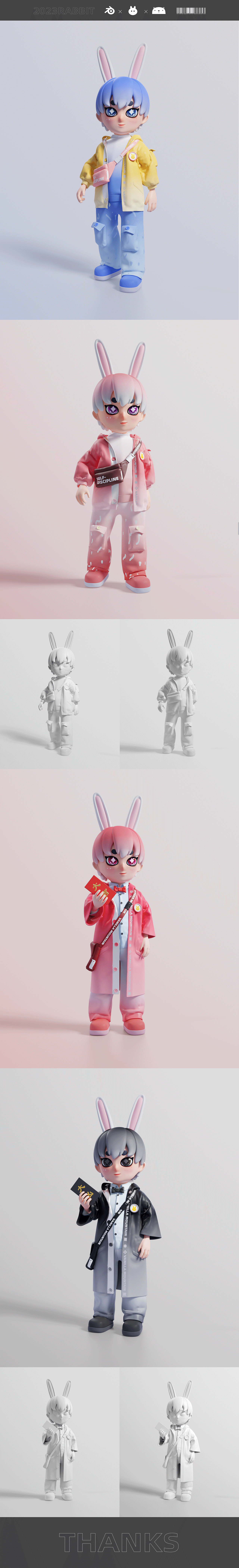 RABBITE兔年男孩（图ZMzI5OTI4NDUy） - 人物/生物 - 站酷设计师秦川W原创素材 - 站酷ZCOOL
