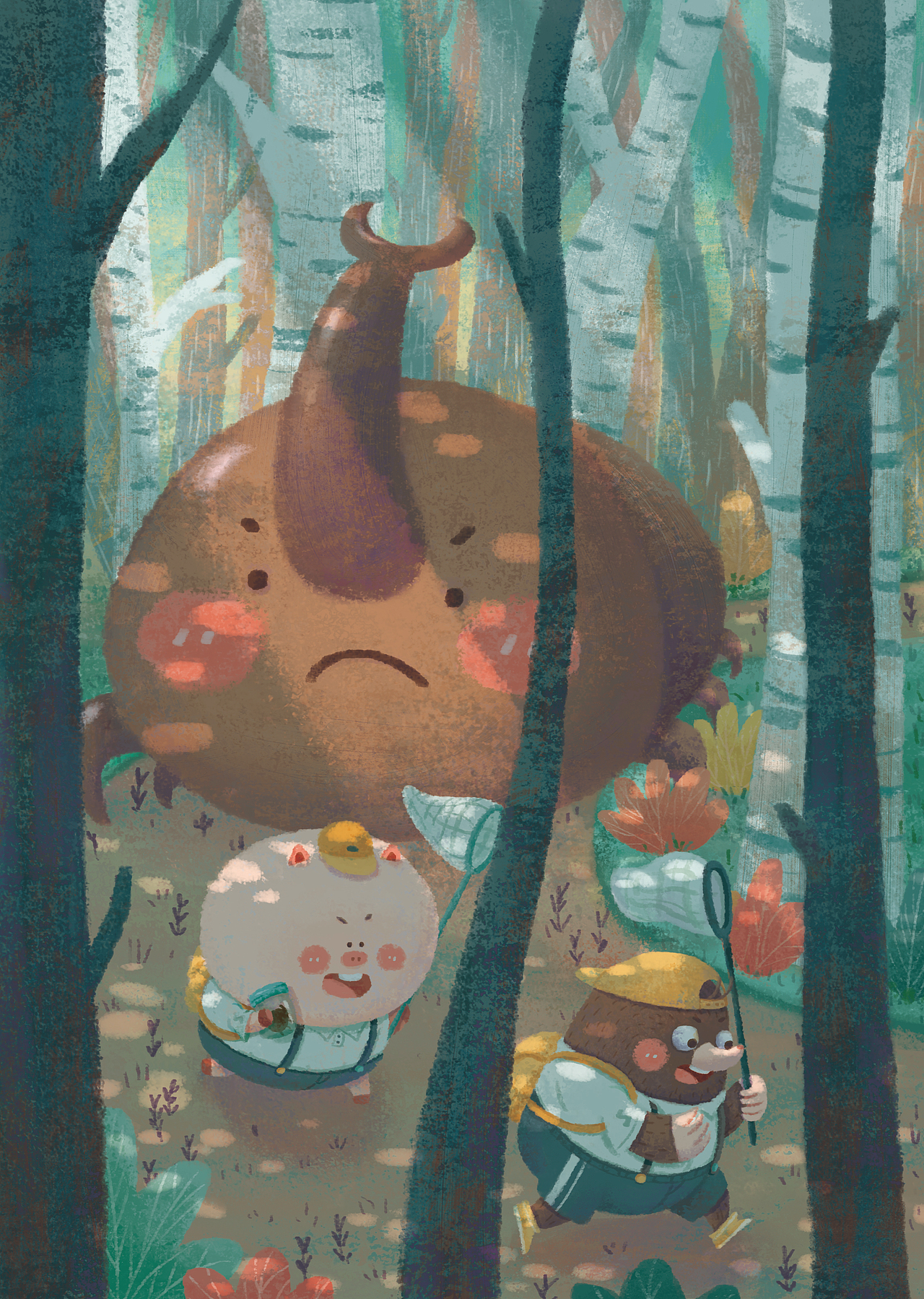 儿童插画 | 小鼹鼠的快乐童年（图ZMzM0NzgyNDYw） - 儿童插画 - 站酷设计师姜靓靓原创素材 - 站酷ZCOOL