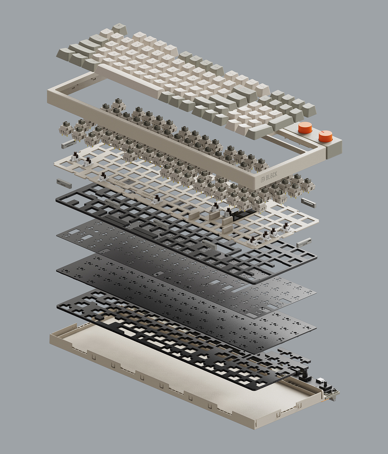 在性能参数上,除了PBT键帽,三模联接这些基础配置,Gasket结构,定制轴体,PC定位板,PORON消音棉,快捷的音量操控,这些以往洛斐键盘上没有的都会加上,为的是提供更好的使用手感和交互体验,向行业一线水准看齐。