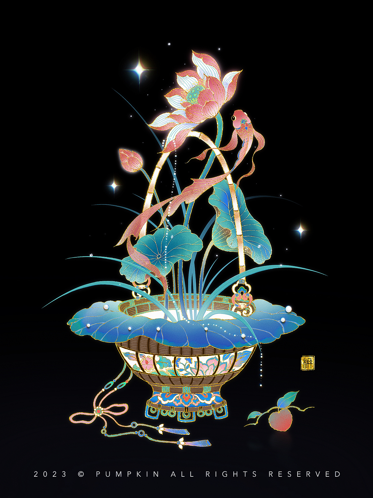 敦煌｜夏日复古插画系列（图ZMzQ0MjMzNzI0） - 商业插画 - 站酷设计师方楠Pumpkin原创素材 - 站酷ZCOOL