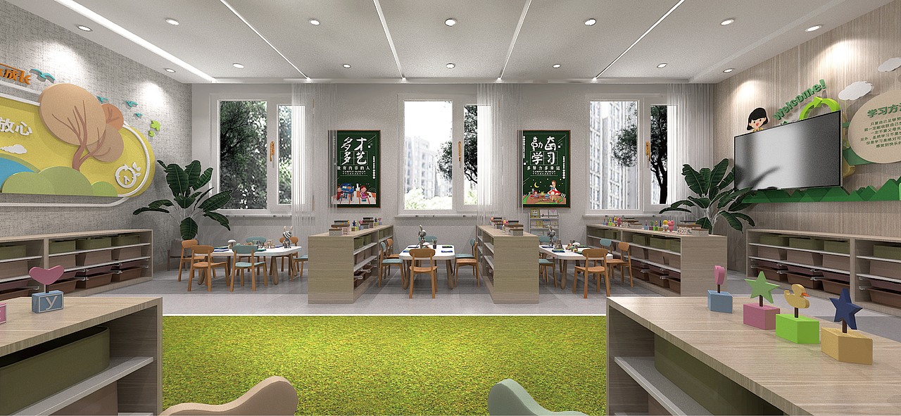 石家庄某学校内部各功能教室设计（图ZMzQxMDk3ODg0） - 建筑设计 - 站酷设计师XuXu0208原创素材 - 站酷ZCOOL