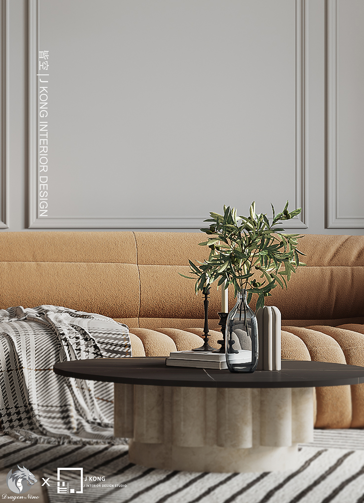 皆空作品 | 寻找城市中的情感共鸣——68㎡法式小公寓（图ZMjk5MTY4MTU2） - 家装设计 - 站酷设计师皆空设计研究室原创素材 - 站酷ZCOOL