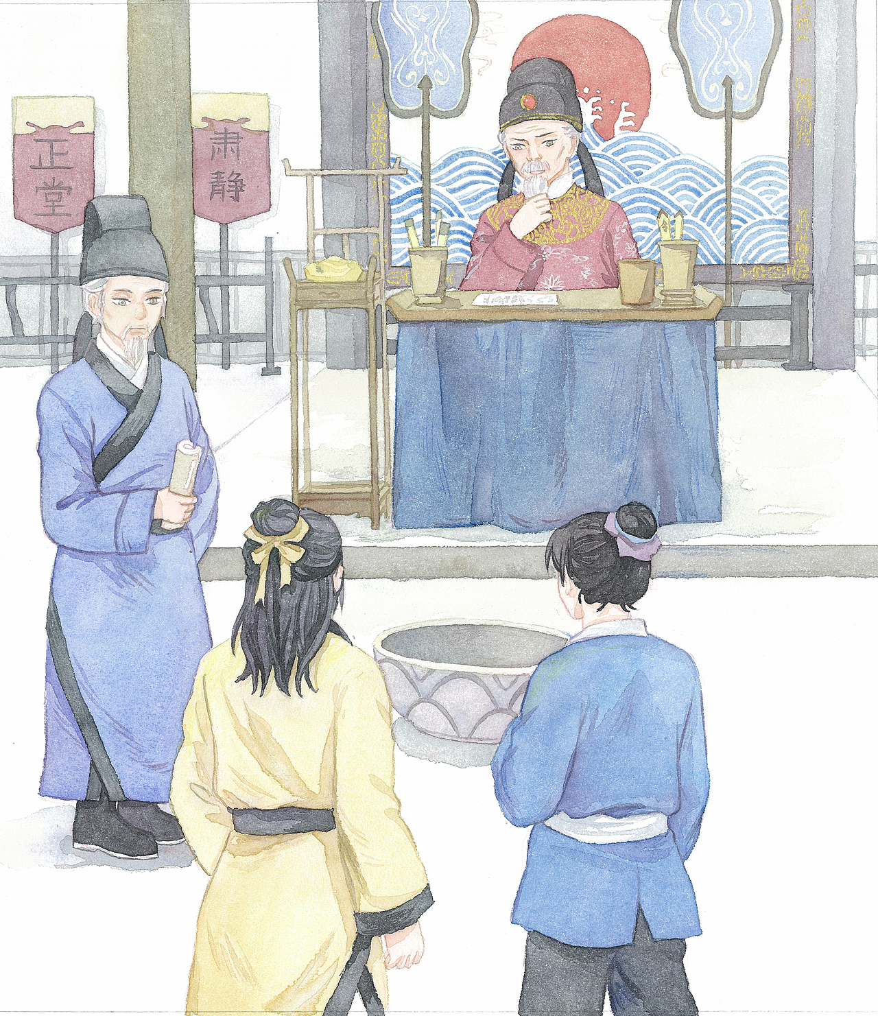 以前的水彩作品{走马故事集}