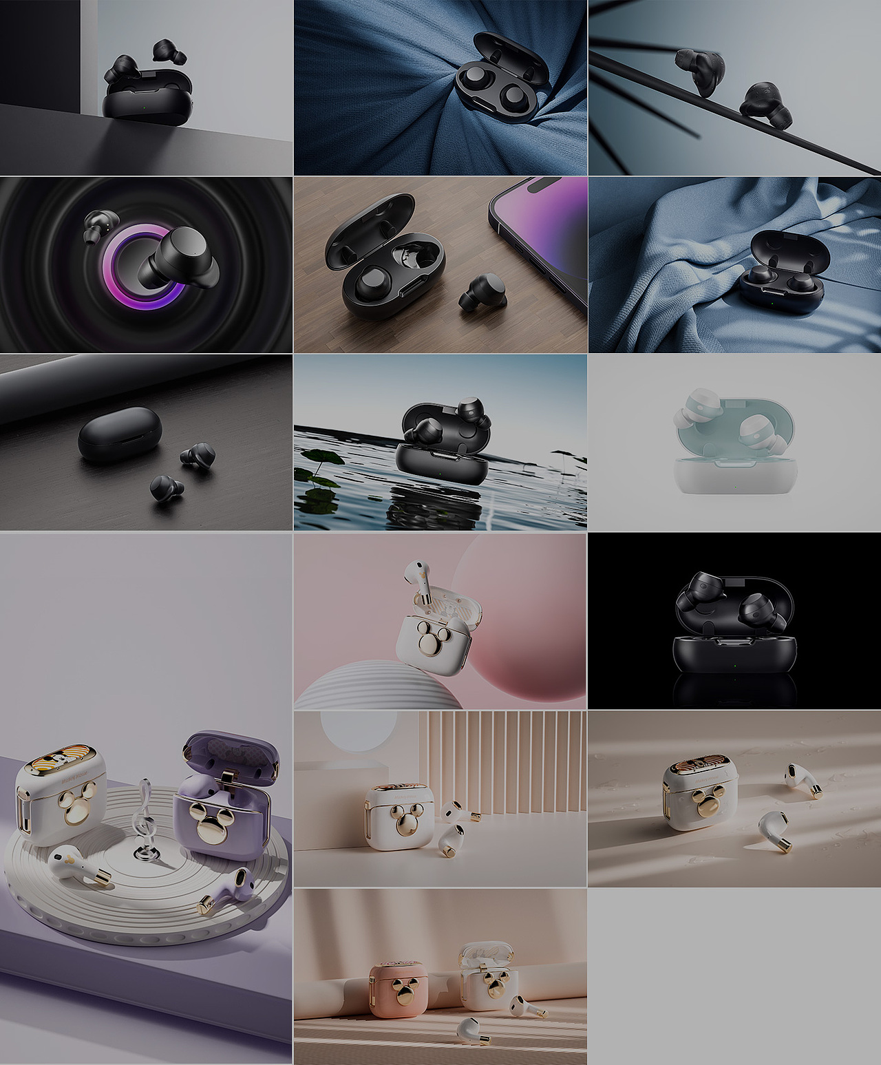 9月渲染合集丨蓝牙耳机（图ZMzE3NDgxMzg4） - 产品 - 站酷设计师小棉袄丶原创素材 - 站酷ZCOOL