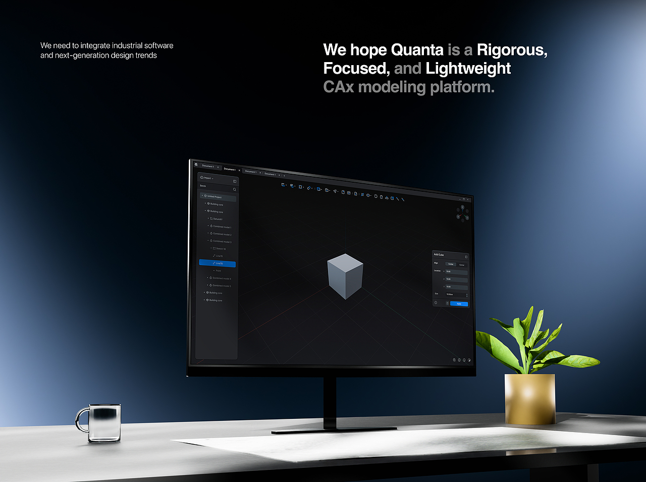 [Quanta] All-in-one Cax建模平台（图ZMzY3MTE5MDI4） - 软件界面 - 站酷设计师NoahE原创素材 - 站酷ZCOOL
