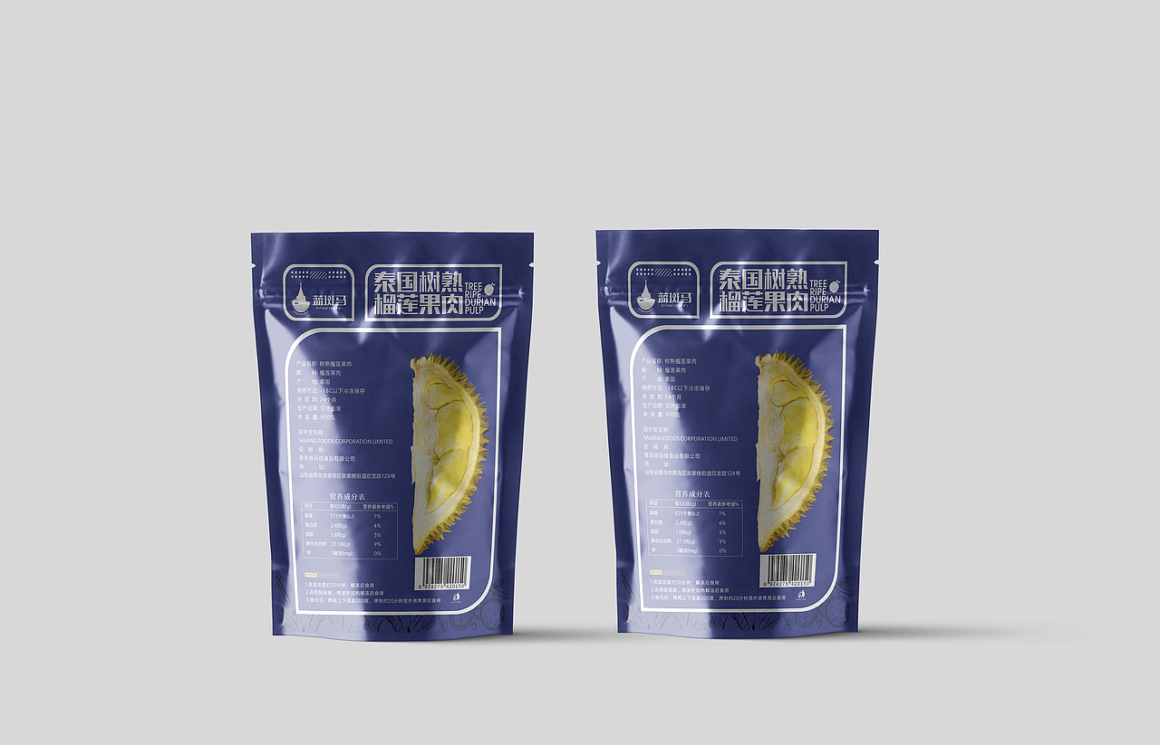 榴莲系列产品包装形象