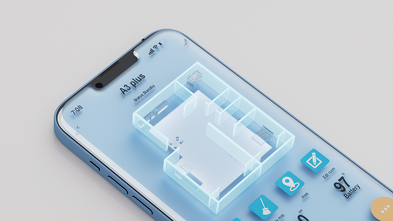 C4D扫地机器人产品动画-临摹三维作品Part3