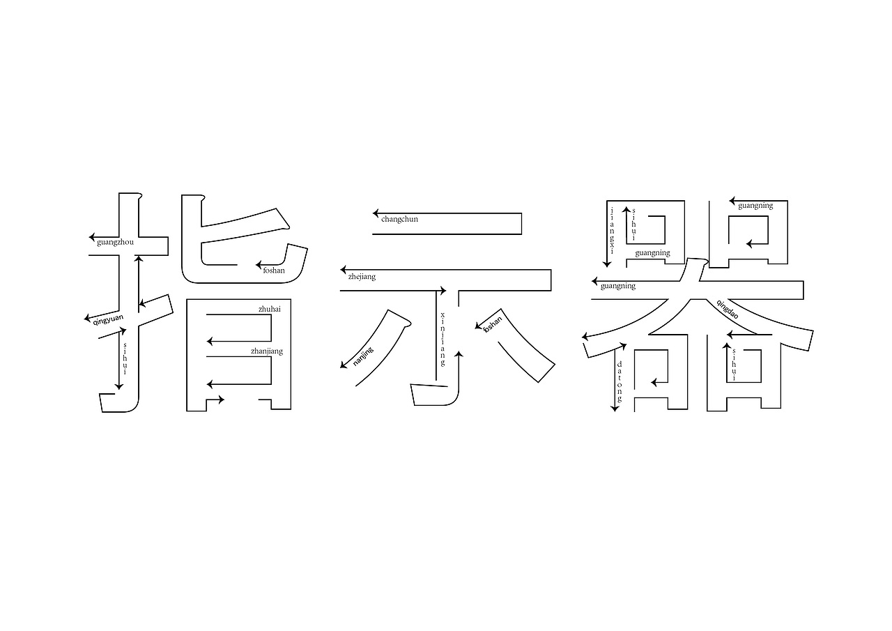 【第七天】方向感字体设计练习