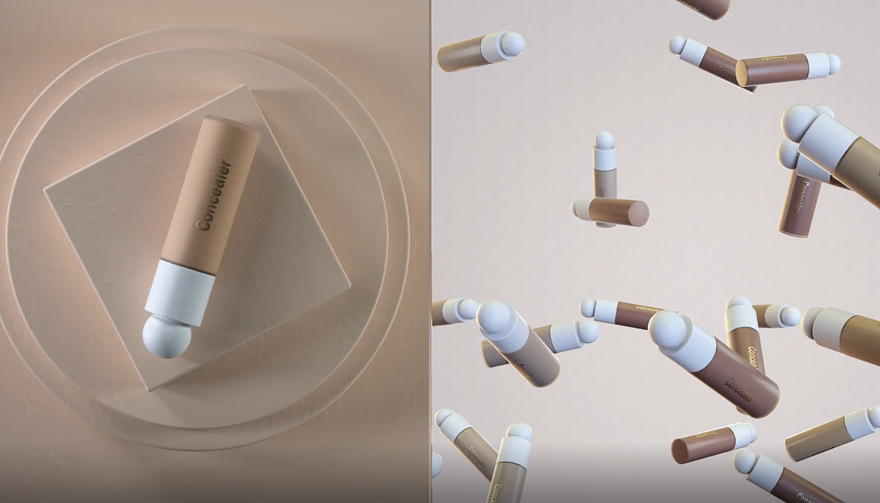 遮瑕粉底液动画练习