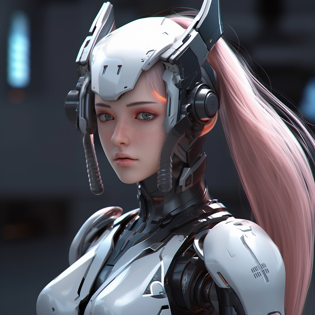 Mecha girl（图ZMzM3MTkxMTAw） - AI作品 - 站酷设计师戈多GD原创素材 - 站酷ZCOOL