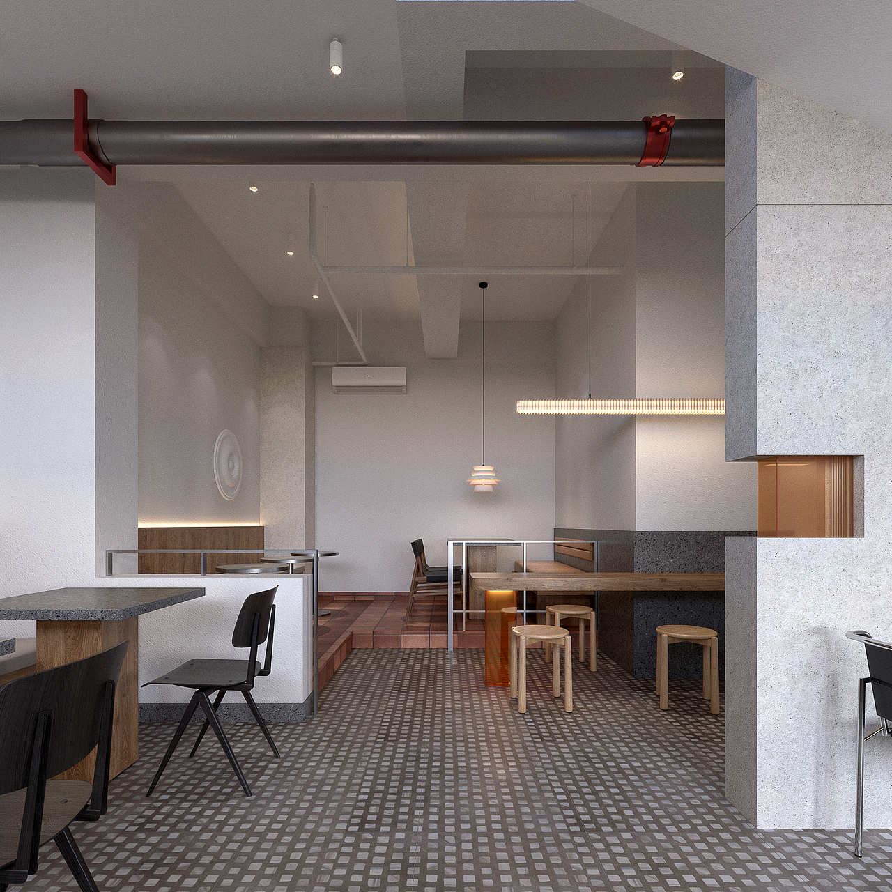 重庆 LUMIN Cafe｜商业设计（图ZMzAxNDY4MDA4） - 商业空间设计 - 站酷设计师重庆择术空间设计原创素材 - 站酷ZCOOL