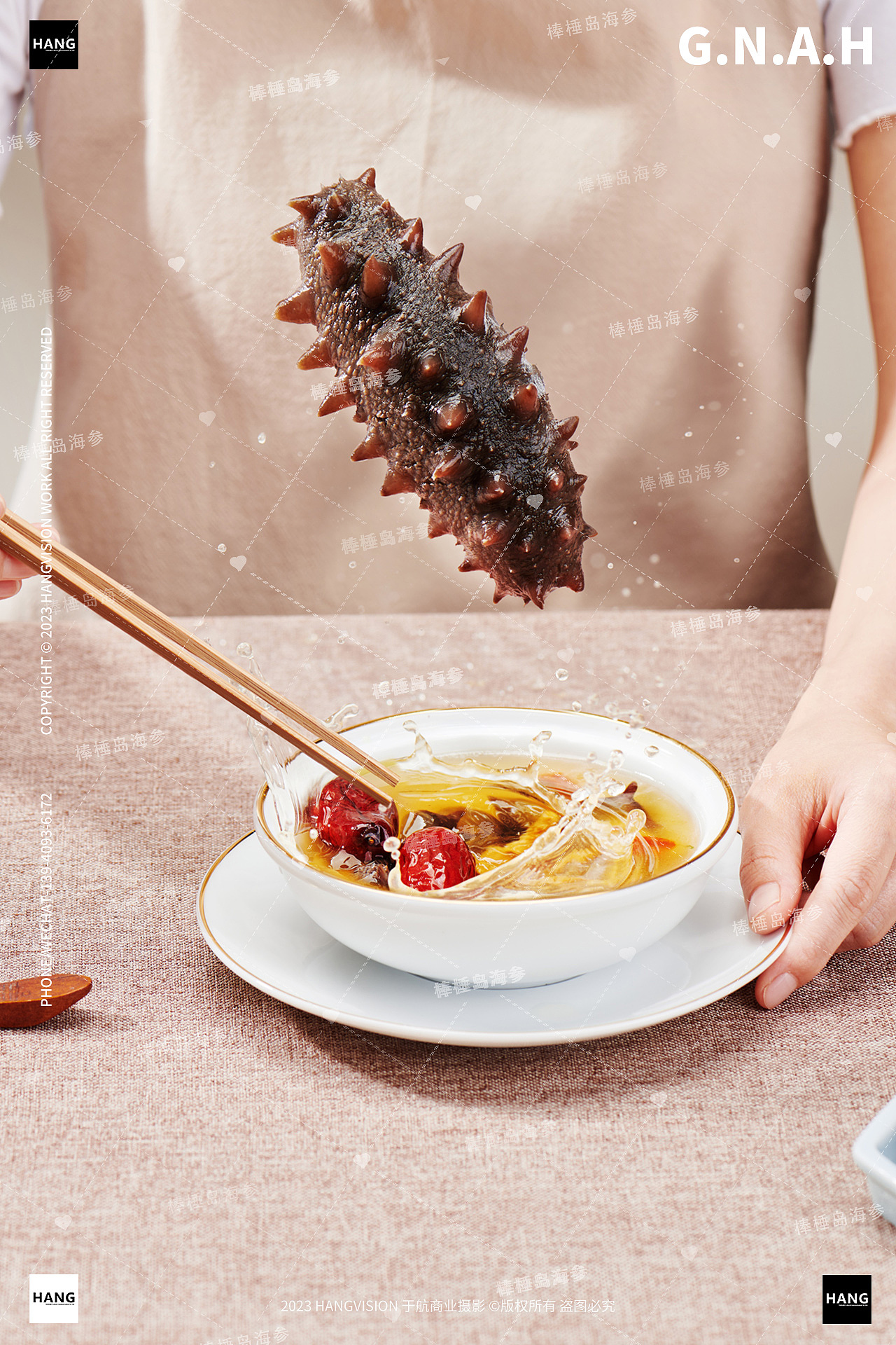 大连海参拍摄干海参即食海参棒棰岛野生海参海鲜拍摄