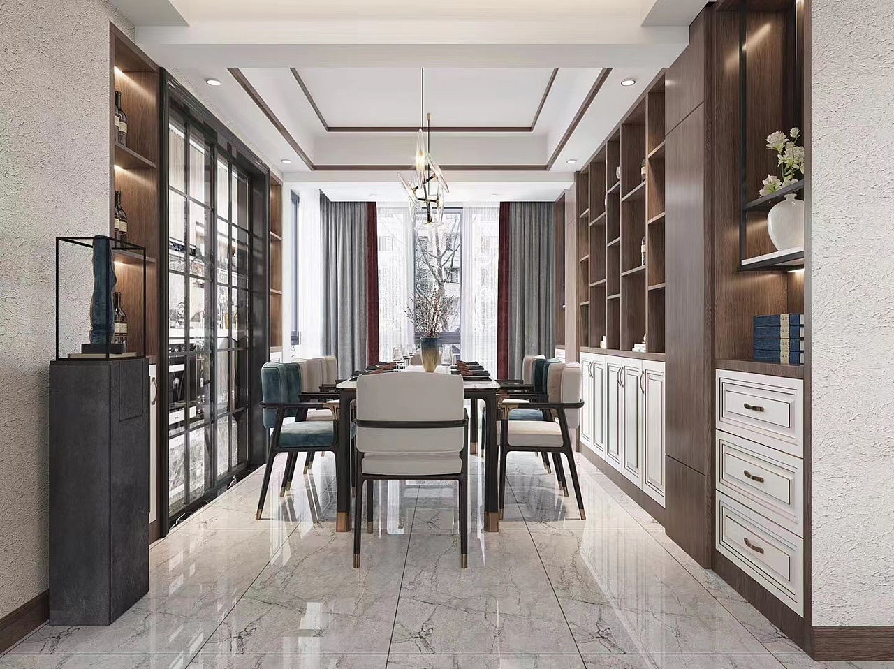 安徽三口设计实训基地分享室内设计效果图表现作品