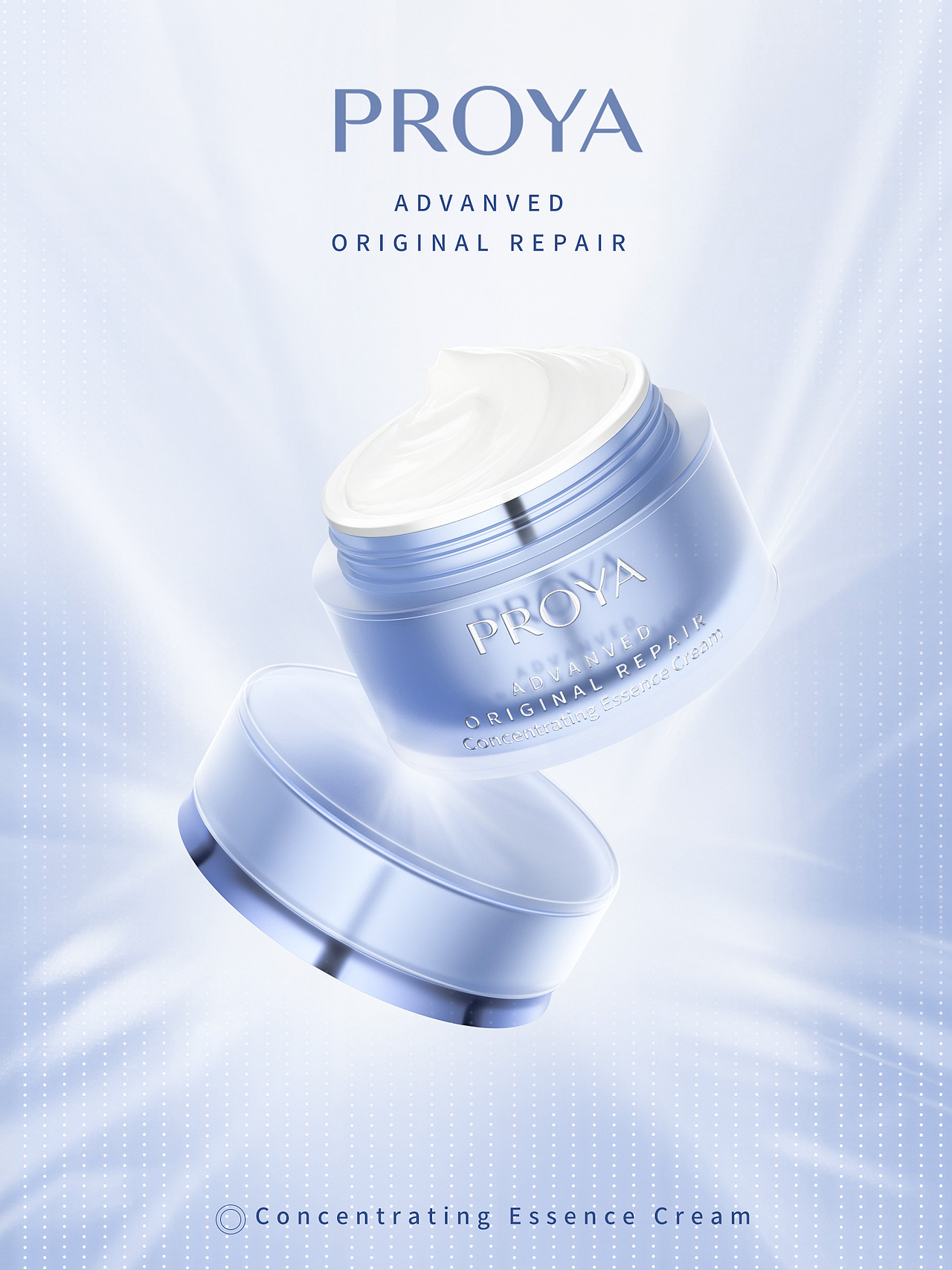 珀莱雅磨砂玻璃原创设计海报C4D建模渲染（图ZMzE2MTU3NzQ0） - 电商 - 站酷设计师xiaoxieC4D训练营原创素材 - 站酷ZCOOL