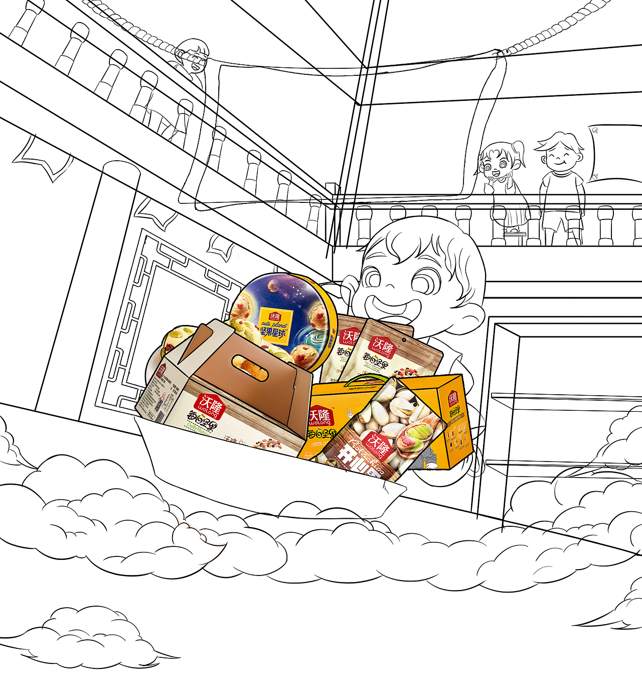 线稿（图ZMzE5NDM3NjU2） - 电商 - 站酷设计师花儿轮原创素材 - 站酷ZCOOL