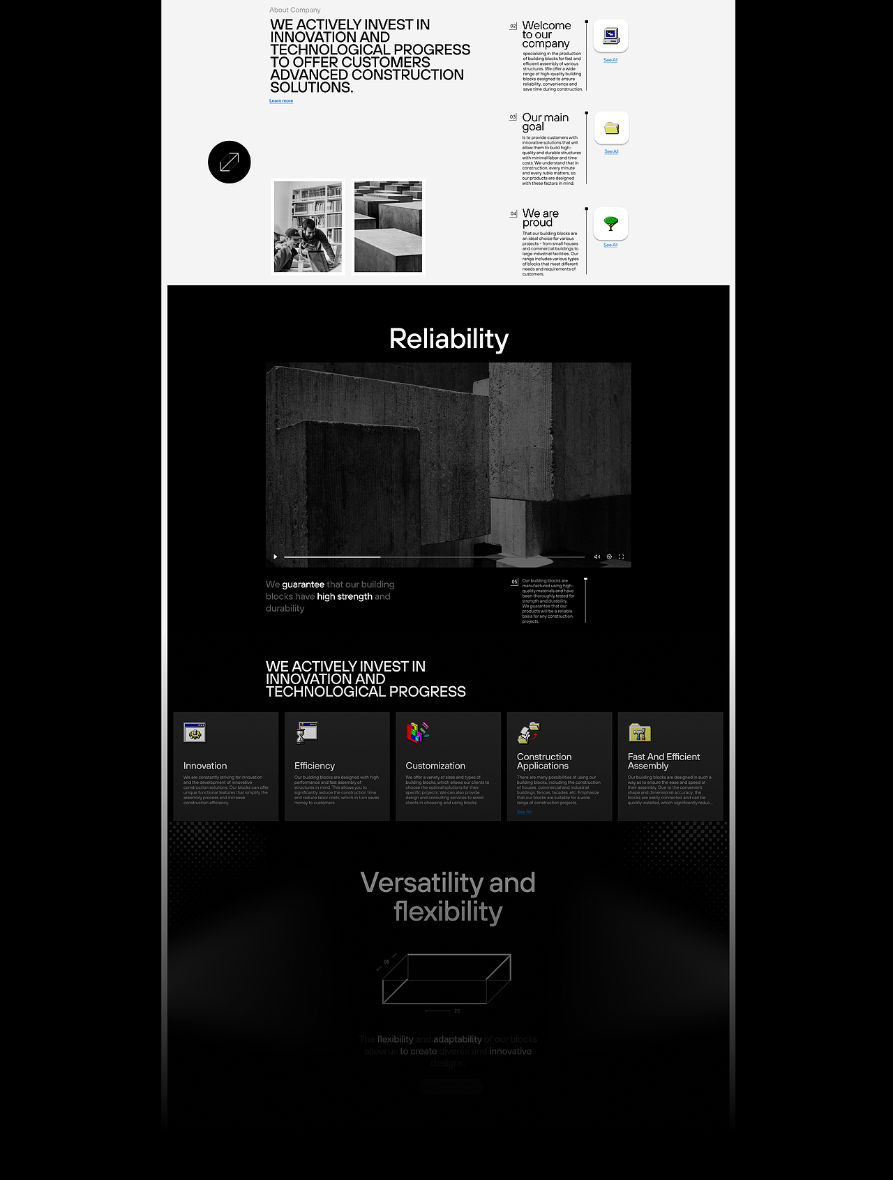 「极简慕枫」-企业官网设计-Solid Stone Creations