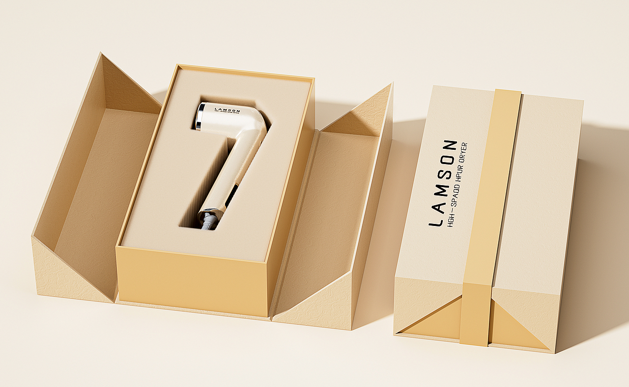 吹风机产品建模渲染