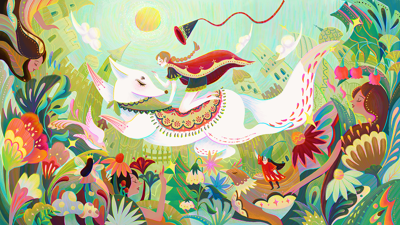 【茶派美好世界】喚上小狐貍一起奔跑吧（圖ZMzQxMTE1MjI0） - 商業(yè)插畫 - 站酷設(shè)計(jì)師橋Qiaooo原創(chuàng)素材 - 站酷ZCOOL