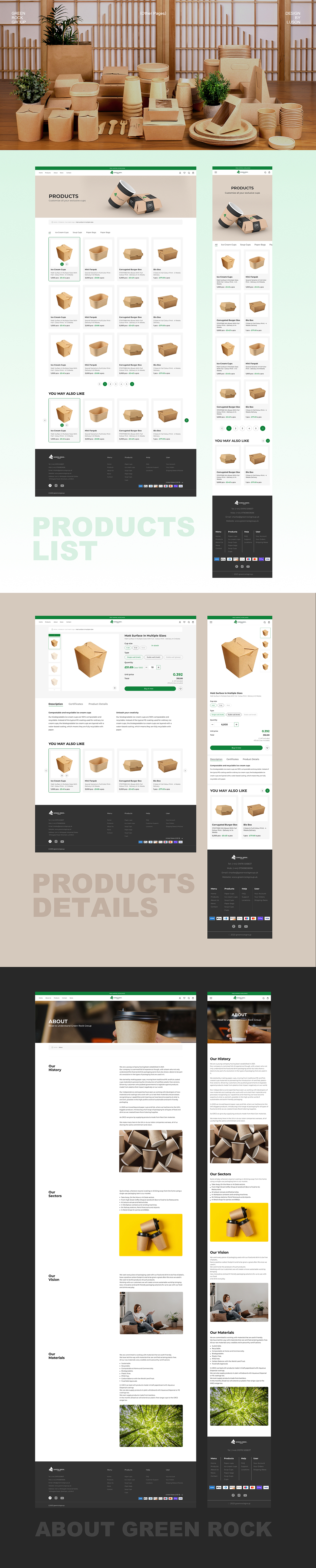 GreenRock UK独立站品牌官网设计（图ZMzU2OTA0OTg4） - 企业官网 - 站酷设计师鲁森视觉原创素材 - 站酷ZCOOL