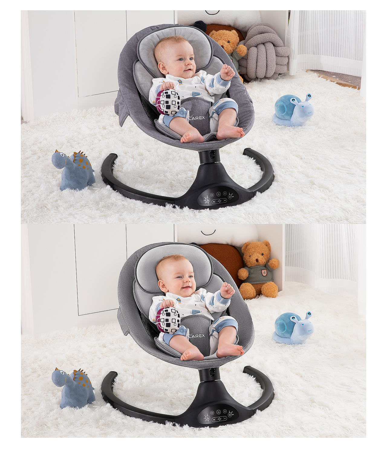 母婴儿童摇椅（修图对比图）