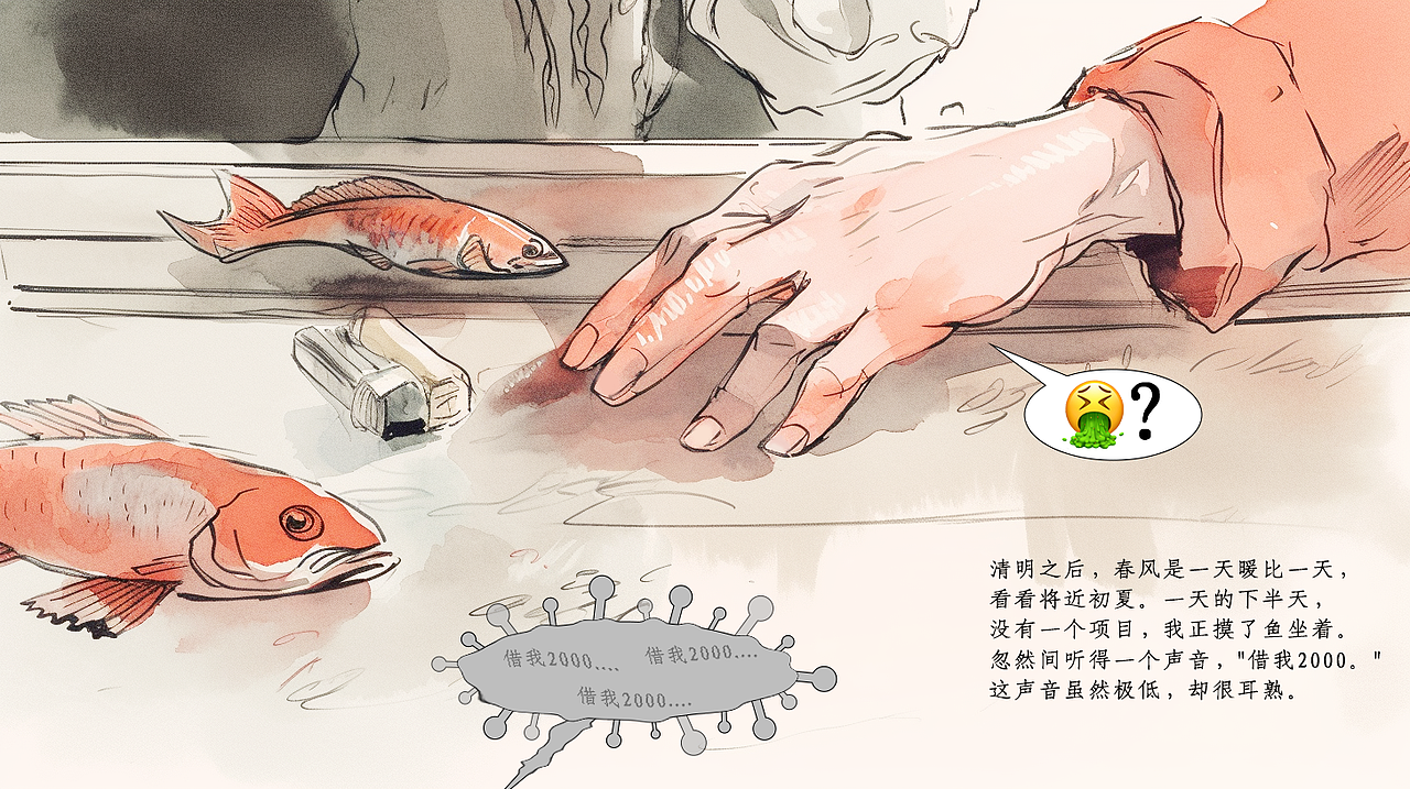 画绘本记录一下朋友与老赖的故事~🧐