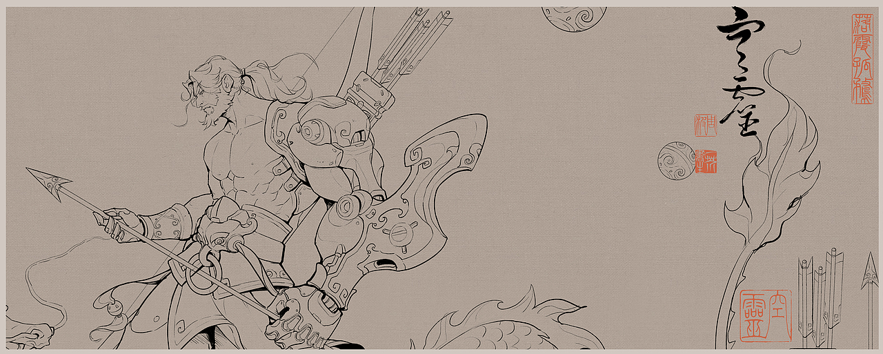 《战神后羿》（图ZMzQ1ODE1MzM2） - 概念设定 - 站酷设计师空灵的足印原创素材 - 站酷ZCOOL