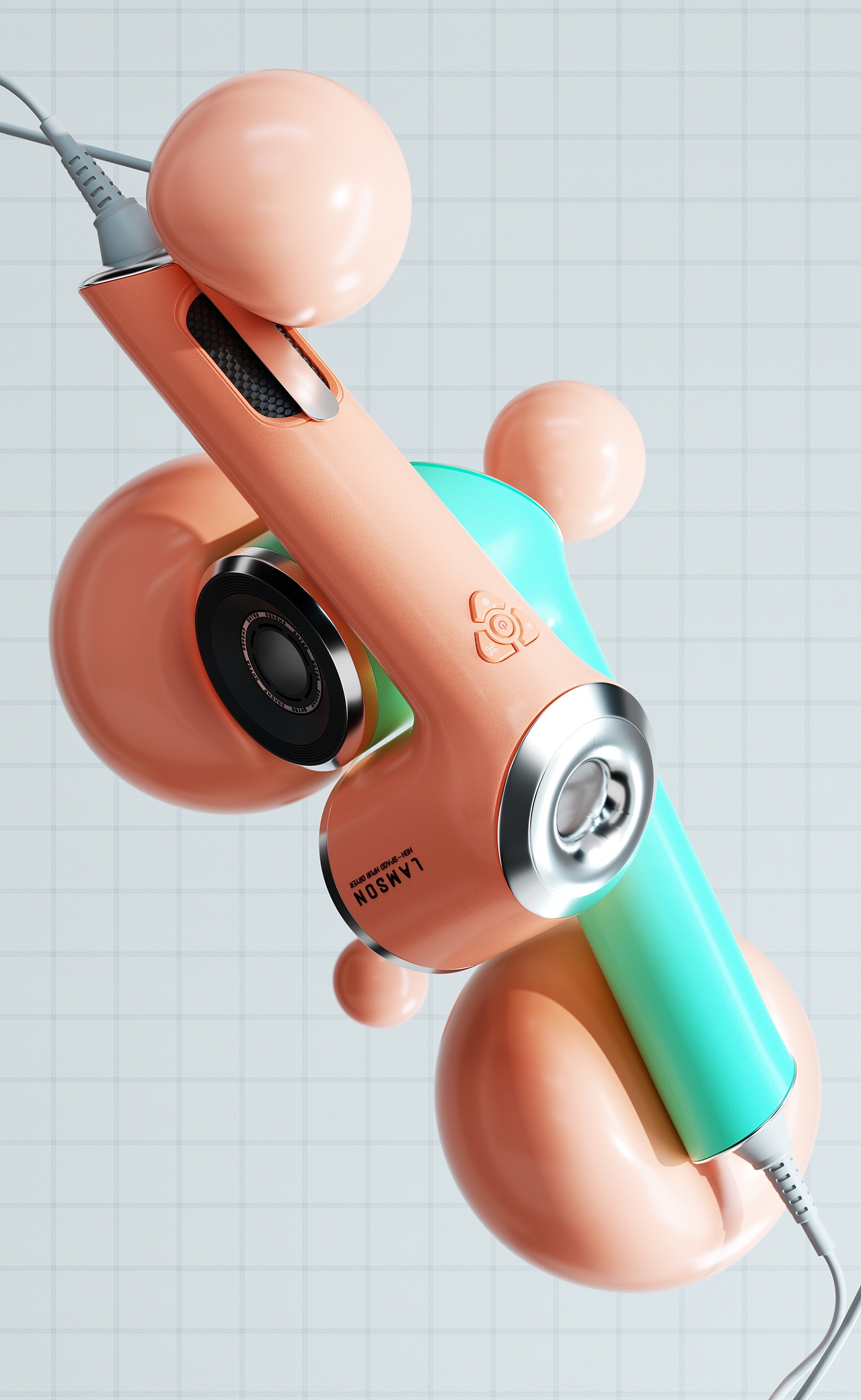 吹风机建模渲染